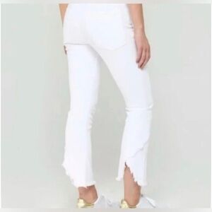 Citizens of Humanity Drew Fray High Rise Crop Flare Frayed Hem Jeans, Size 27